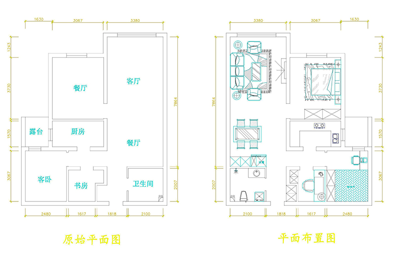 嘉都小区88平米纯南户型